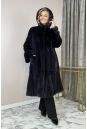 Шуба из норки с капюшоном 8024718-3